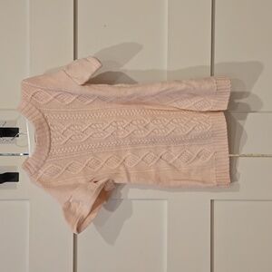 Janie and Jack Pink Cable Knit Sweater Dress